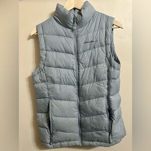 Eddie Bauer Light Gray Quilted Vest
